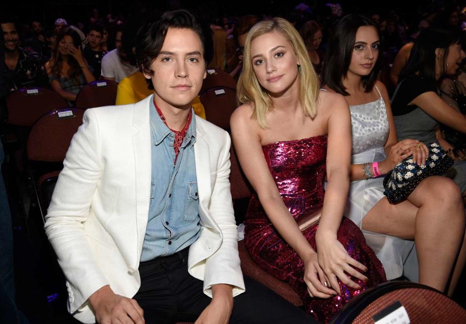 Cole Sprouse and Lili Reinhart attend FOX's Teen Choice Awards at The Forum on August 12, 2018 in Inglewood, California