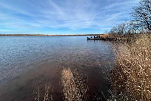 <p>Oklahoma Game Wardens/ Facebook</p> Sooner Lake, where Jackson Williams was out duck hunting when he died on Dec. 10