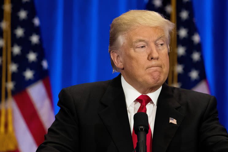 Donald Trump at a campaign event in New York in June. (Photo: Drew Angerer/Getty Images)