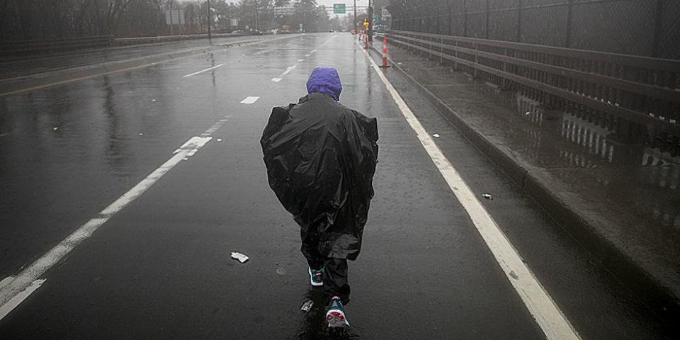 The Story Behind One of the Last Runners on the Boston Marathon Course