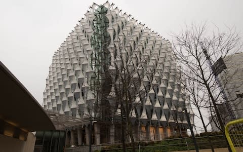 The new US Embassy in Nine Elms in Wandsworth - Credit: Stefan Rousseau/Getty