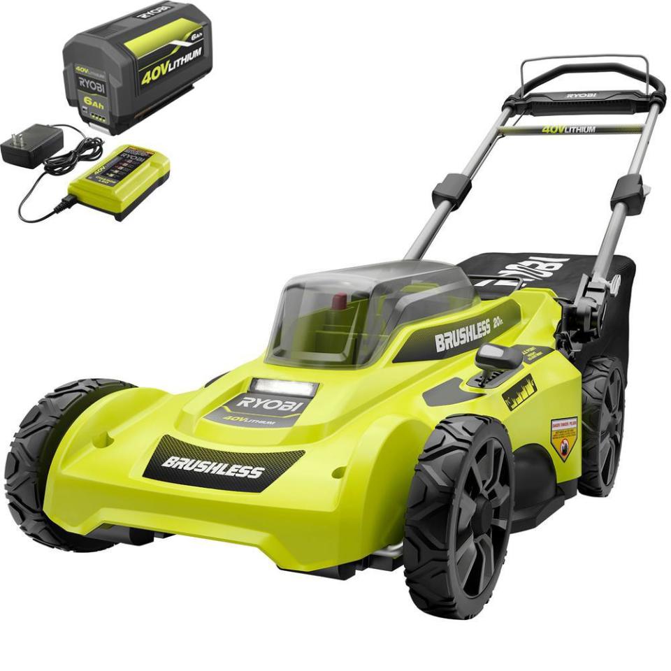 13) 40-Volt Battery-Powered Lawn Mower