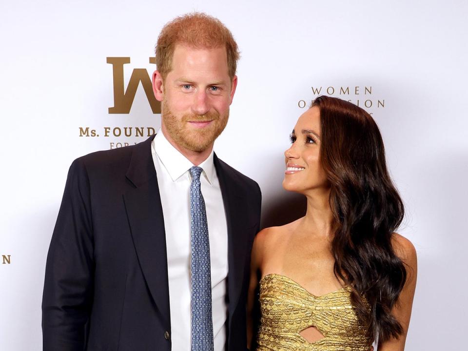 Harry and Meghan said the pursuit happened after they attended the Ms. Foundation for Women event where the duchess received an award (Getty/Ms. Foundation for Women)