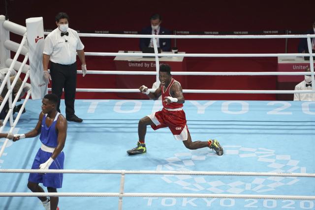 Boxer Youness Baalla Tries to Bite Opponent's Ear During Olympics Fight