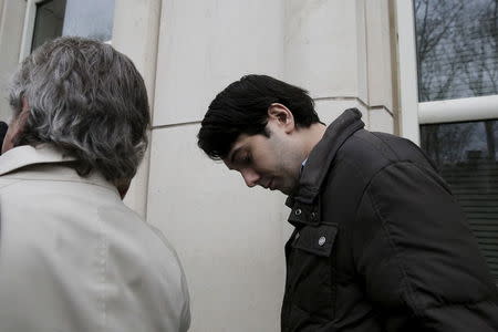 Former drug executive Martin Shkreli arrives at the U.S. Federal Courthouse in the Brooklyn borough of New York February 3, 2016. REUTERS/Brendan McDermid