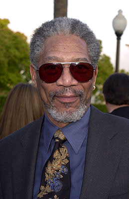Morgan Freeman at the premiere of Paramount's Along Came A Spider