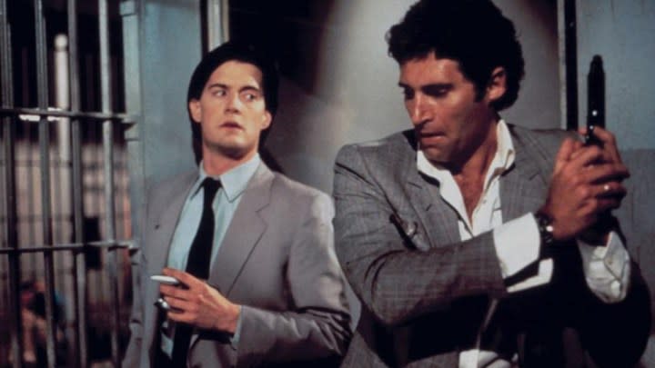 Kyle MacLachlan and Michael Nouri in The Hidden.