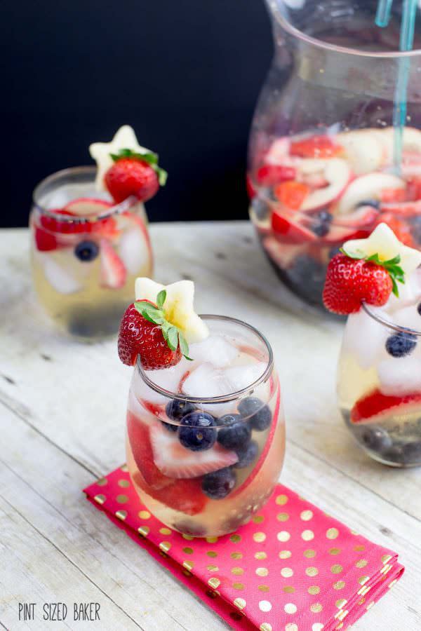 Red, White and Blueberry Sangria