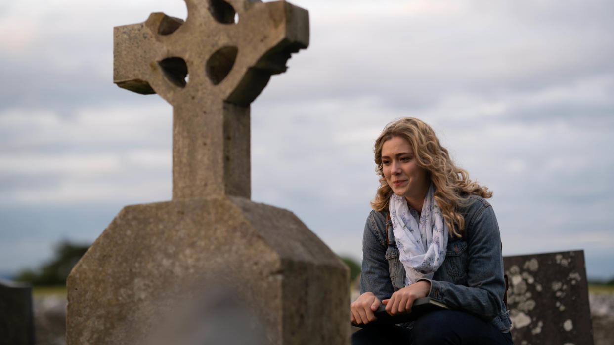 Rose Reid plays the musician at the heart of an unlikely romance in Ireland-set movie 'Finding You'. (Anthony Courtney/Sky Cinema)