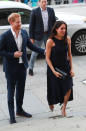 <p>For a reception at Auckland War Memorial Museum, Meghan recycled the now-famous Antonio Berardi dress she wore to watch Prince Harry play polo last year. <em>[Photo: Getty]</em> </p>