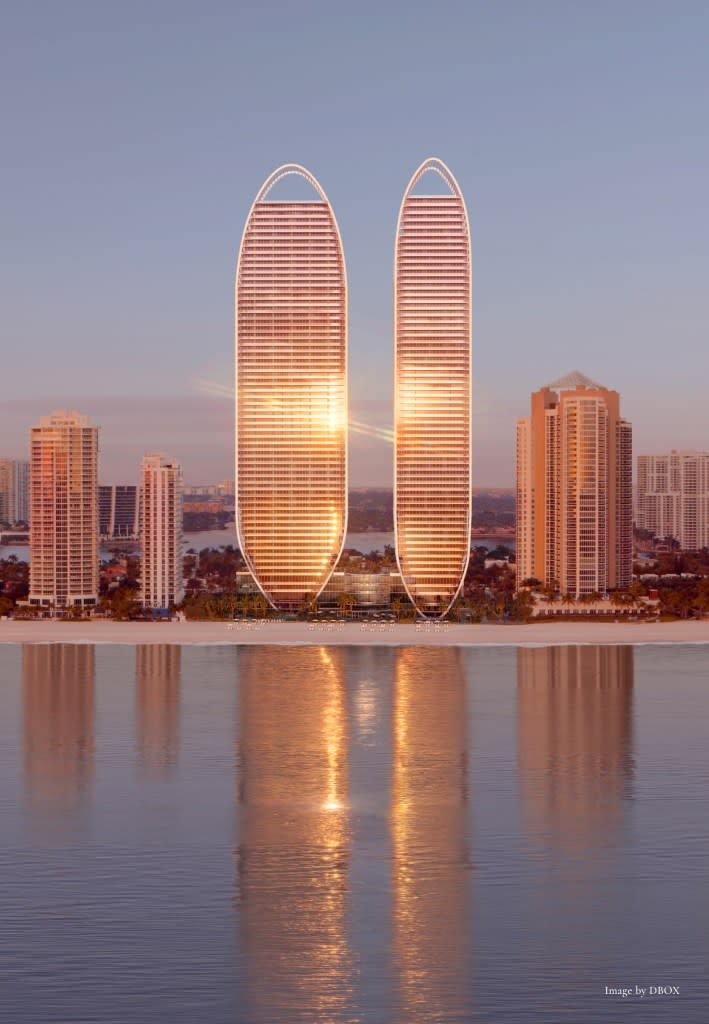 This is how the towers will welcome the golden hour in just a few short years. DBOX