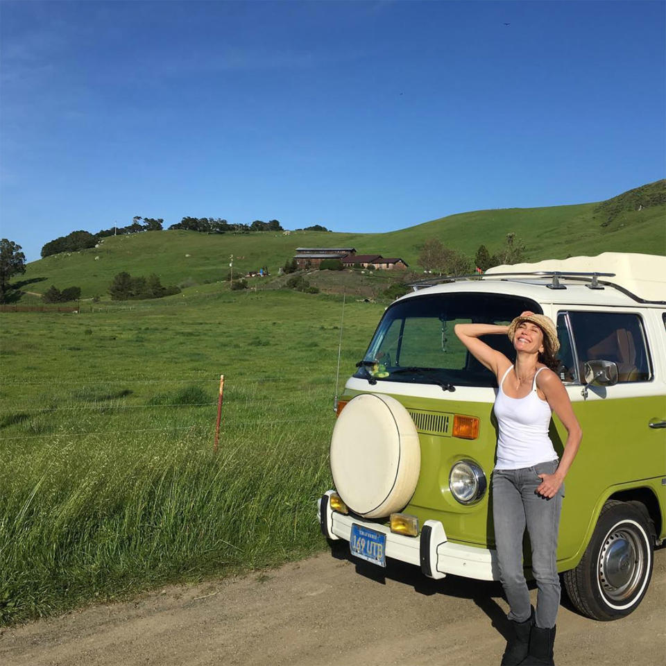 <p>Teri Hatcher is spotted hanging out in her <i>Scooby-Doo</i> decorated van in Malibu after <a rel="nofollow noopener" href="http://people.com/tv/teri-hatcher-denies-being-broke-homeless-living-out-of-her-van/" target="_blank" data-ylk="slk:denying reports that she is broke and homeless;elm:context_link;itc:0;sec:content-canvas" class="link ">denying reports that she is broke and homeless</a>.</p>