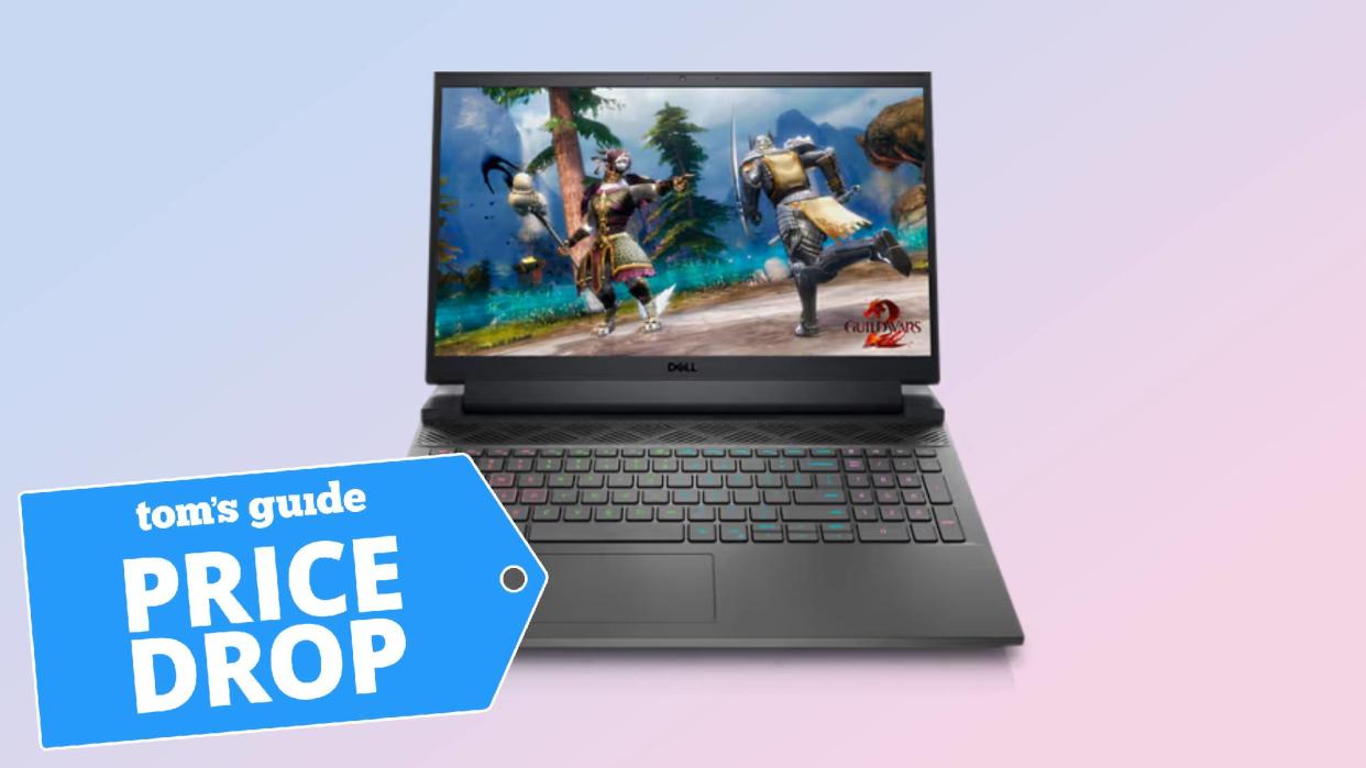  Dell G15 gaming laptop with a Tom's Guide deal tag 