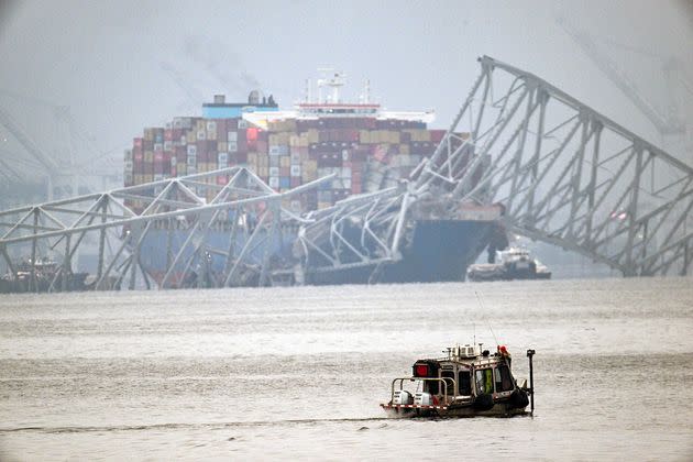 Search efforts were ongoing on Wednesday for the six missing construction workers who were on Baltimore's Francis Scott Key Bridge when it collapsed after a cargo vessel struck it early Tuesday. 