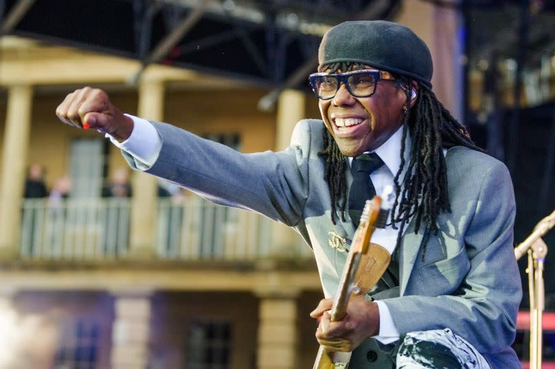 Nile Rodgers and Chic performed at Halifax Piece Hall