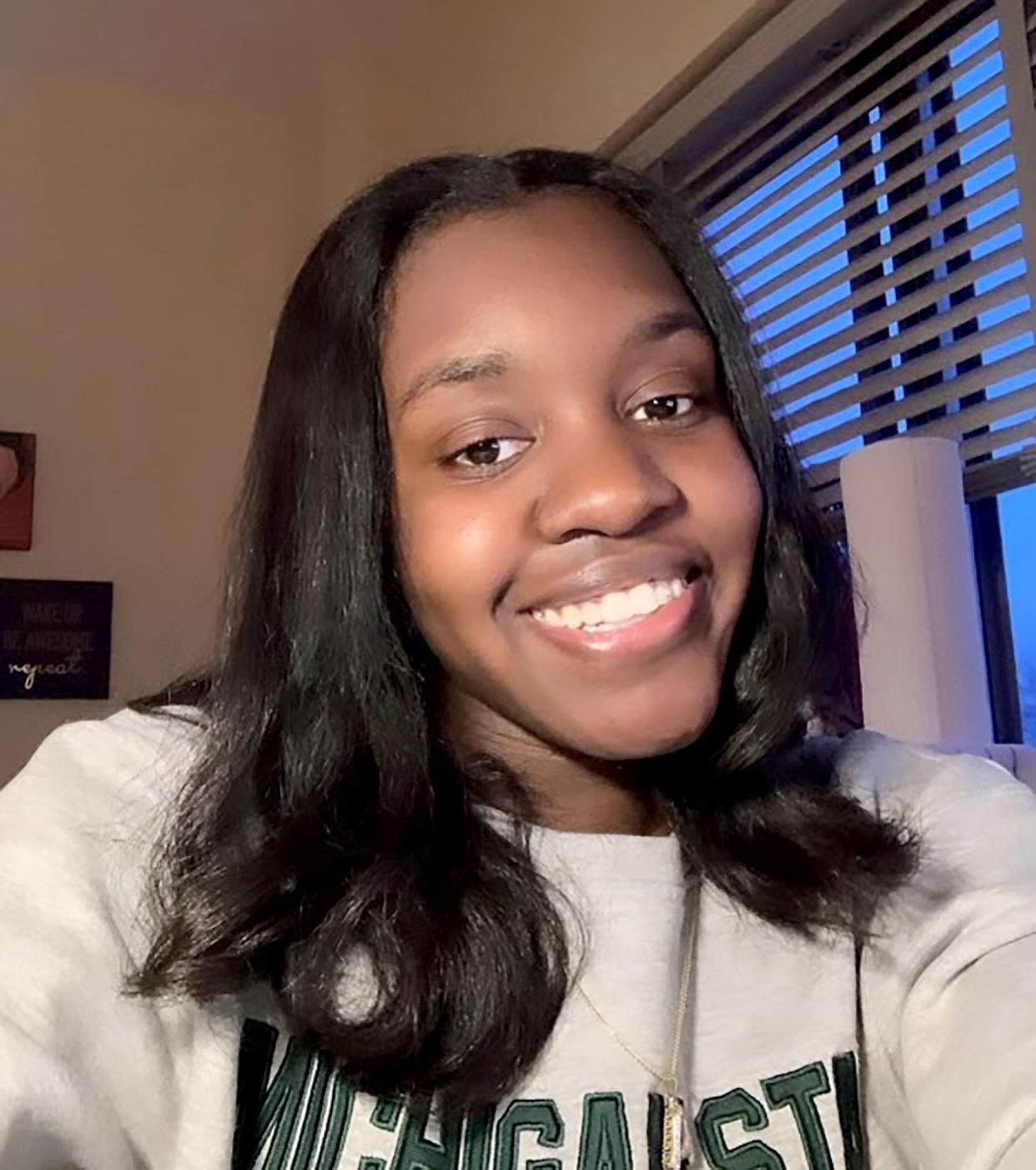 Arielle Anderson, of Harper Woods, Mich. is one of the three victims of Monday night's mass shooting at Michigan State University's campus.