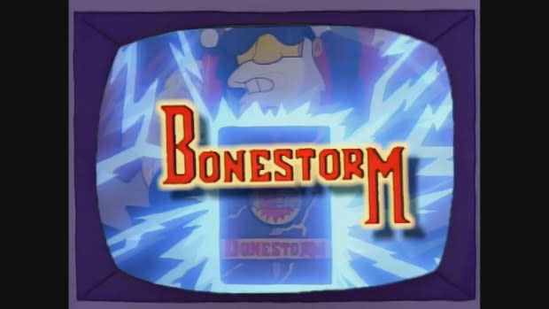 <p>Fox</p><p>Starting off with a classic and all-time great Simpsons episode, Marge Be Not Proud has a bunch of great video game jokes. Bonestorm is a generic sendup of the overly bloody games of the 1990s, Mortal Kombat, Doom, and all the good gory stuff. While we don’t actually see much of the game, Bart’s desire for it drives the plot of the episode, and it gives us that brilliant “Thrillho” joke, which is really all we need.</p>