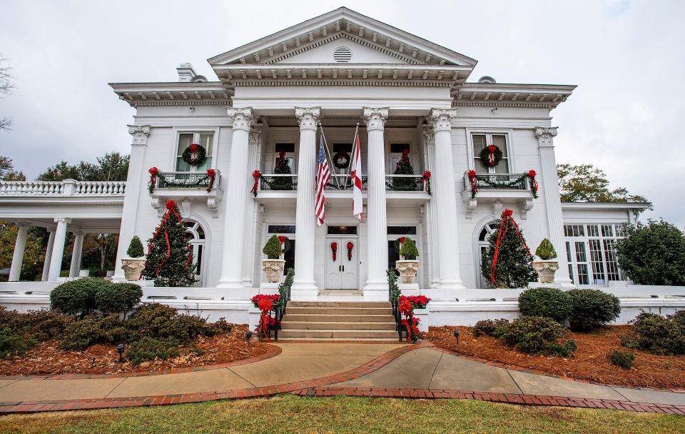 The Alabama Governor's Mansion in Montgomery is open for tours Monday.