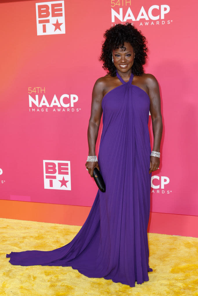 Viola Davis on the red carpet