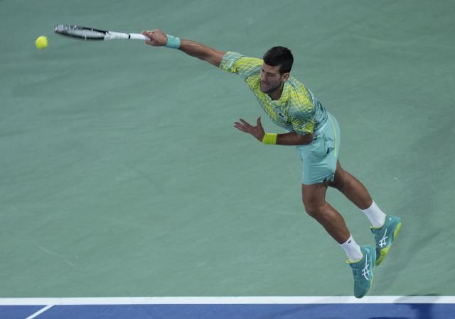 Djokovic advances, Rublev saves 5 match points in Dubai win