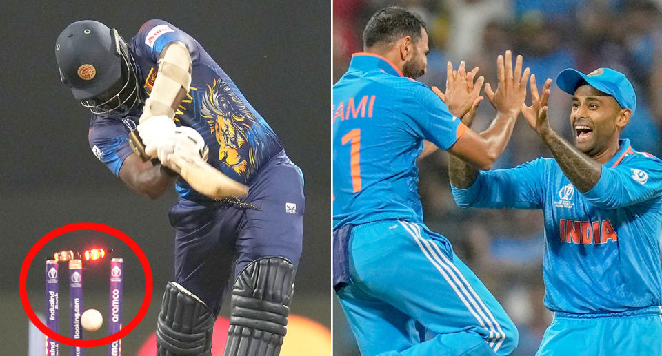 Seen here, Sri Lanka against India at the Cricket World Cup.