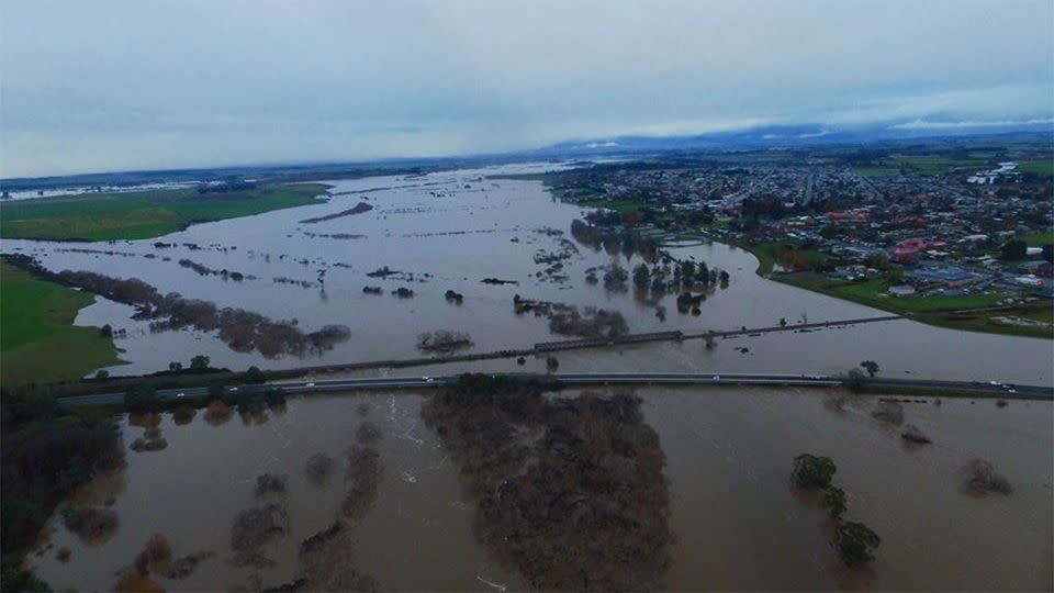 Nigel snapped this photo of Longford currently under threat. Photo: Facebook/Nigel Baker