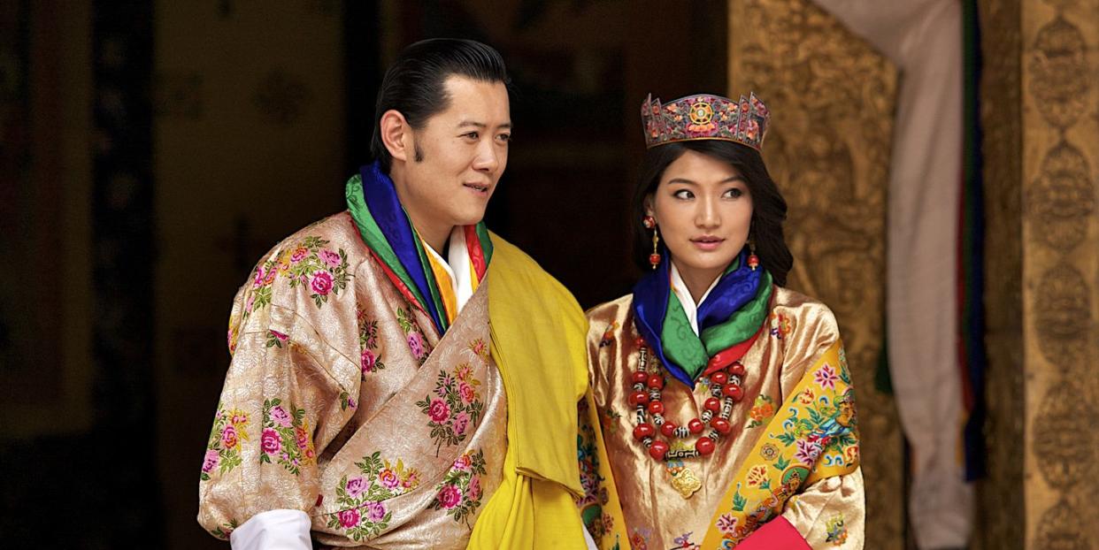 bhutan celebrates as the king marries
