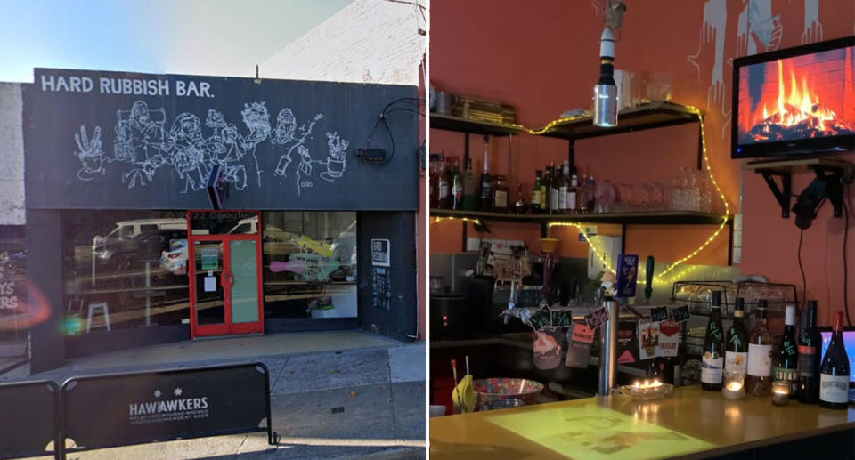 Hard Rubbish, a bar in Melbourne, could be yours for free. Source: Google Maps/Instagram - hardrubbish_bar

