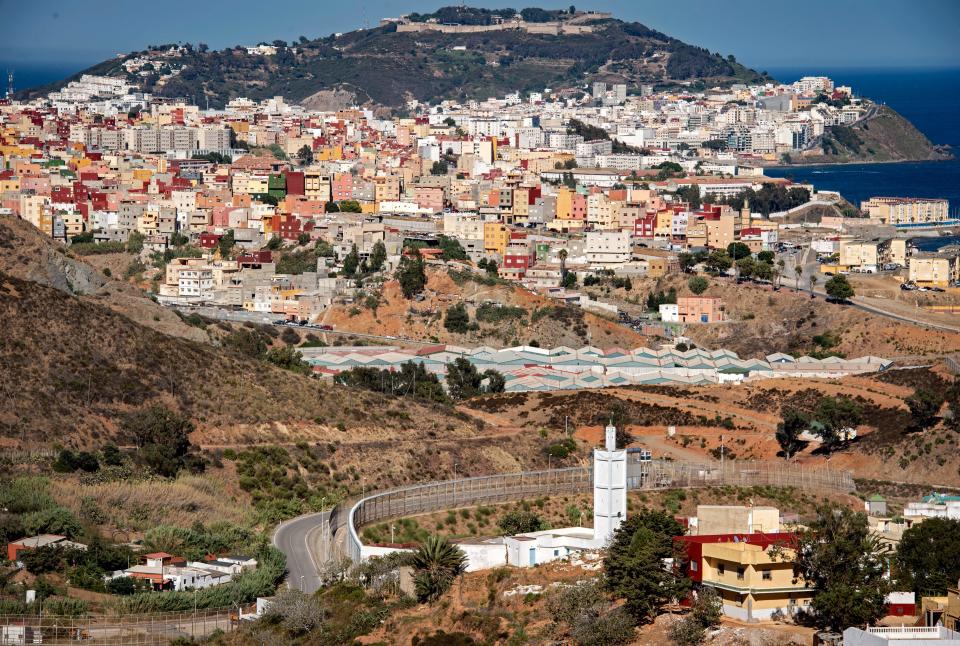 La localidad española de Ceuta. (Photo by FADEL SENNA/AFP via Getty Images)