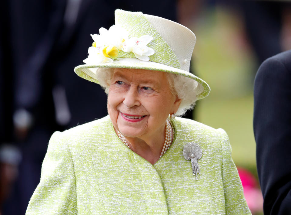 Queen Elizabeth II attends day five of Royal Ascot at Ascot Racecourse on June 22, 2019 in Ascot, England. (Photo by Max Mumby/Indigo/Getty Images)