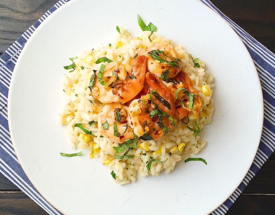 Sweet Corn and Shrimp Risotto