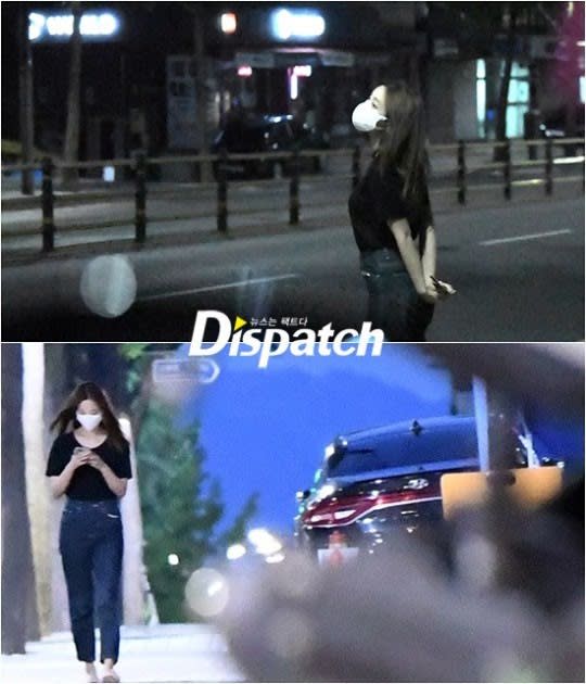 Former Momoland member Yeonwoo photographed by Dispatch. (Photos: Dispatch)