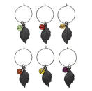 Wine Charms-<br>A set of wine charms, like these <a rel="nofollow noopener" href="http://www.crateandbarrel.com/dining-and-entertaining/bar-accessories/set-of-6-rustic-leaf-wine-charms/s668471" target="_blank" data-ylk="slk:rustic leaf charms;elm:context_link;itc:0;sec:content-canvas" class="link ">rustic leaf charms</a> ($10), can be used on Thanksgiving and at many parties to come.