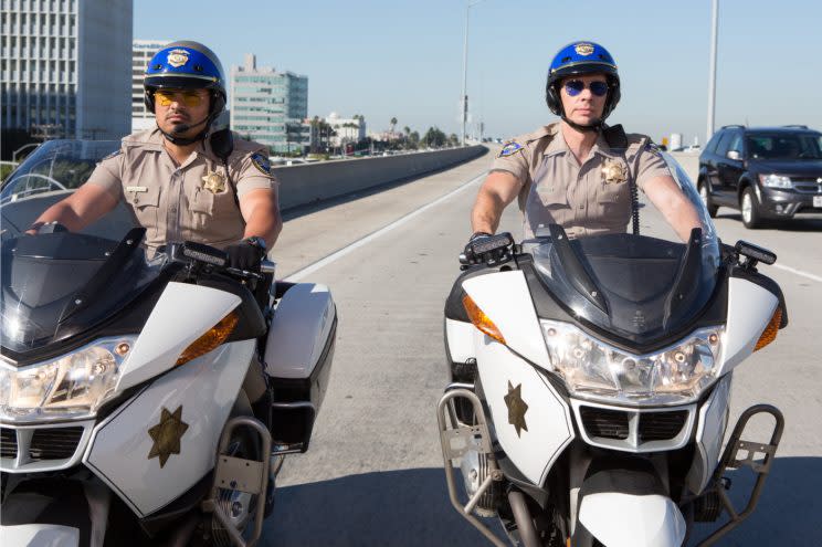 CHiPs… Pena and Shepard defend new movie version – Credit: Warner Bros