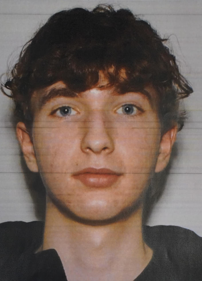 The image provided on Monday, July 18, 2022 by the Greenwood Police Department shows Jonathan Douglas Sapirman, 20, who police say fatally shot two people, Sunday, July 17, after he opened fire with a rifle in a food court and before an armed civilian shot and killed him at the Greenwood Park Mall in Greenwood, Ind. (AP Photo/Greenwood Police Department via AP)