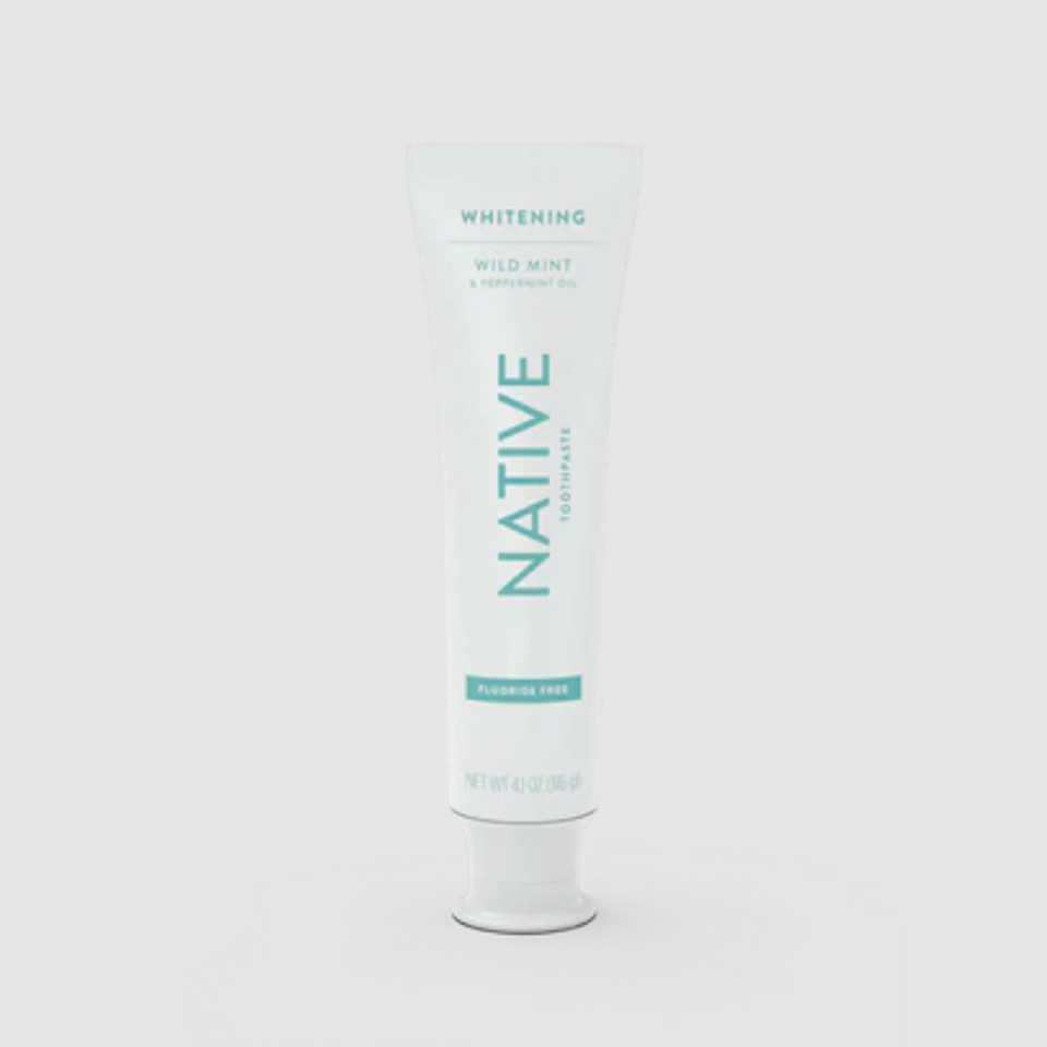 <p><strong>Native</strong></p><p><strong>$10.00</strong></p><p>This whitening toothpaste has a refreshingly mild mint flavor with a foaming texture that leaves your mouth feeling fresh and clean.</p>