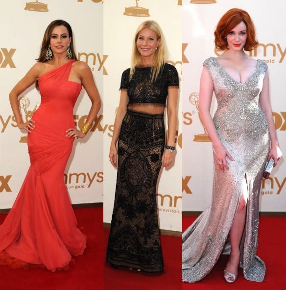 The 2011 Emmy Awards: where the dresses matched the carpet