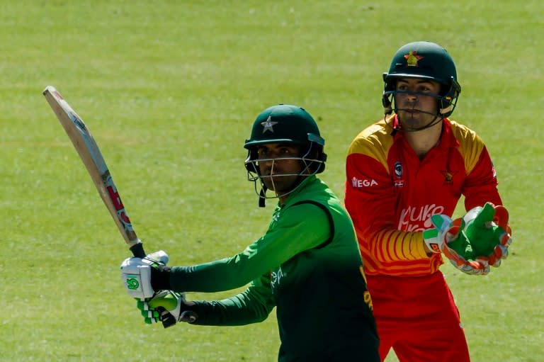 Pakistan's Fakhar Zaman reduced Zimbabwe wicket keeper Ryan Murray to a spectator once more with another big score on Sunday