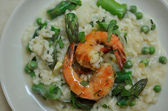 Preserved Lemon and Spring Vegetable Risotto