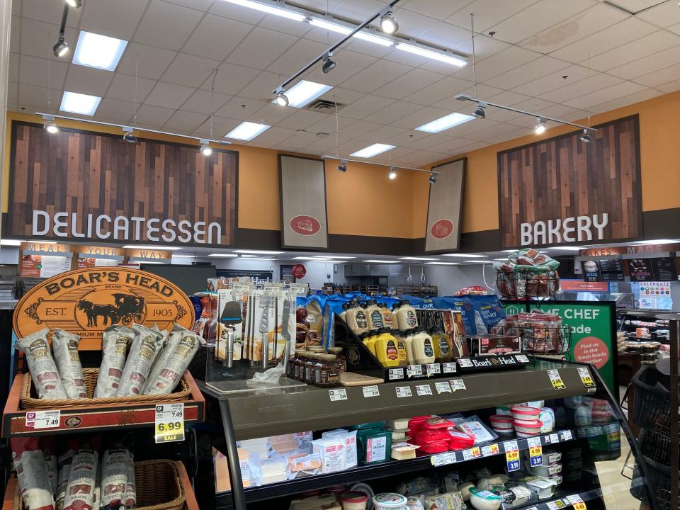 Deli and bakery sections at Kroger.