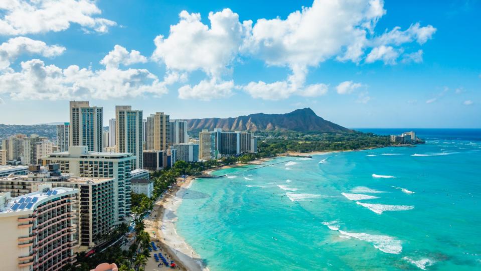 Hawaii's Waikiki Beach is the first destination on the mind of San Francisco resident Sandy Hill.