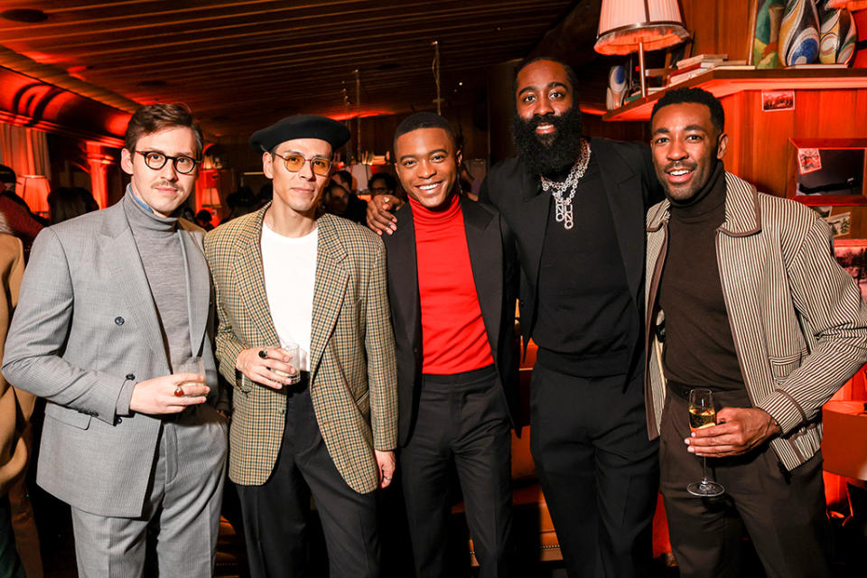 Mustafa Kacar, Steve Gonzalez, Igee Okafor, James Harden, Ryan Clark, Saks Fifth Avenue