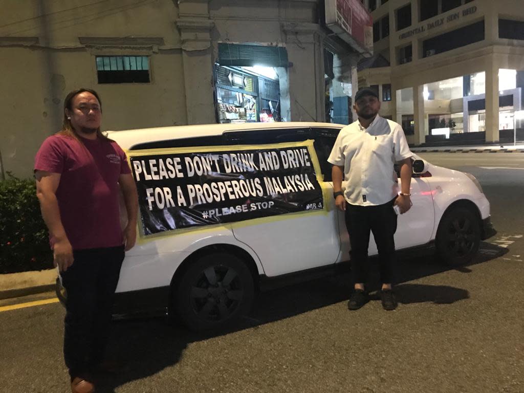 Azhar (right) felt that getting the message of implementing stricter laws across had to be done in a more peaceful way. — Picture courtesy of Mohd Azhar Osman