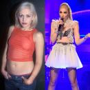 <p>A lover of crop tops, Gwen Stefani, at 52 years old, is, showing no signs of giving them up. And good thing, since her core is major inspo. 'I've tried yoga and Pilates before, but I just prefer old-school fitness workouts<strong>,' </strong>she told <a href="https://www.instyle.com/news/gwen-stefani-reveals-her-post-baby-body" rel="nofollow noopener" target="_blank" data-ylk="slk:InStyle;elm:context_link;itc:0;sec:content-canvas" class="link ">InStyle</a>.</p><p>Gwen added that she worked out four days per week, doing resistance training with minimal rest time in between moves. </p>