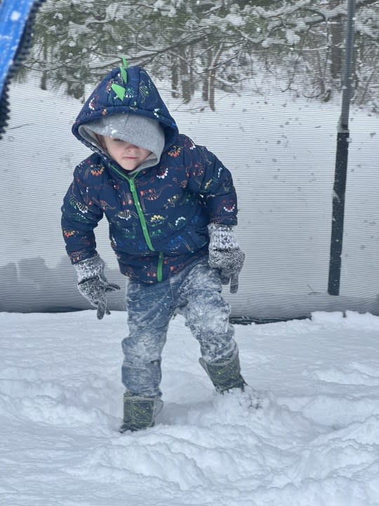 Fun in the snow in Charlotte