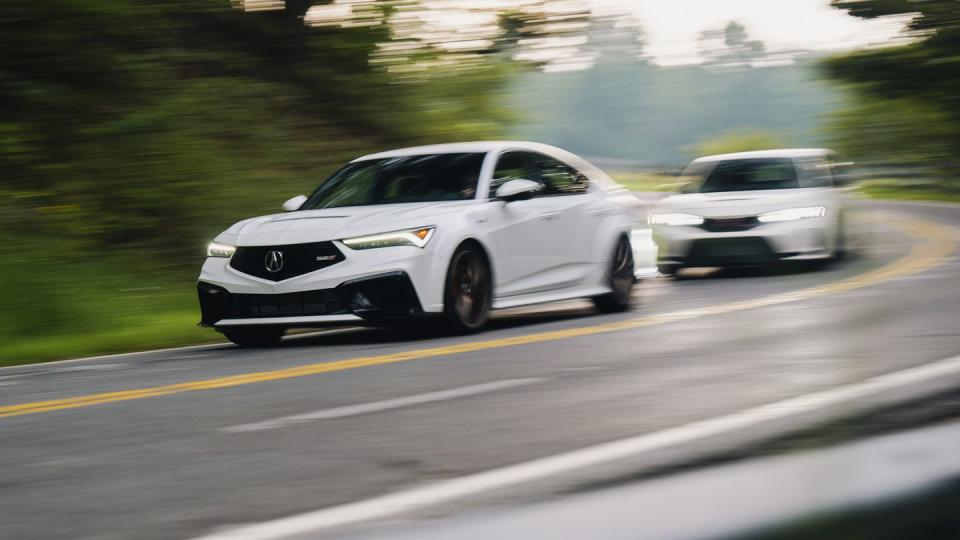 2024 acura integra type s and 2023 honda civic type r