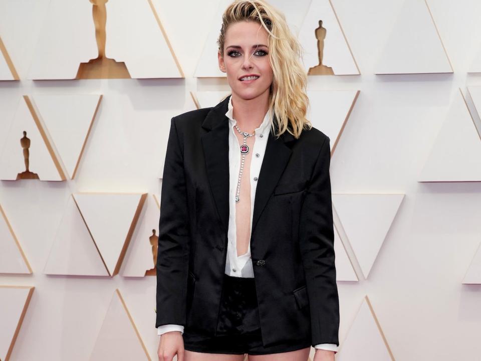 Kristen Stewart at the 2022 Oscars.