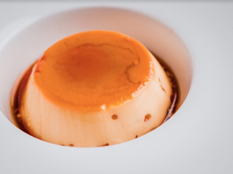 El fantástico flan de Prístino. Foto: Prístino