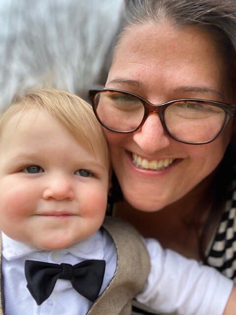 The author and her son. (Photo: Courtesy of Angela Hatem)