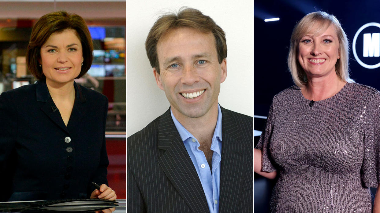 Jane Hill, Ben Brown and Martine Croxall have been affected by the BBC merger. (BBC)